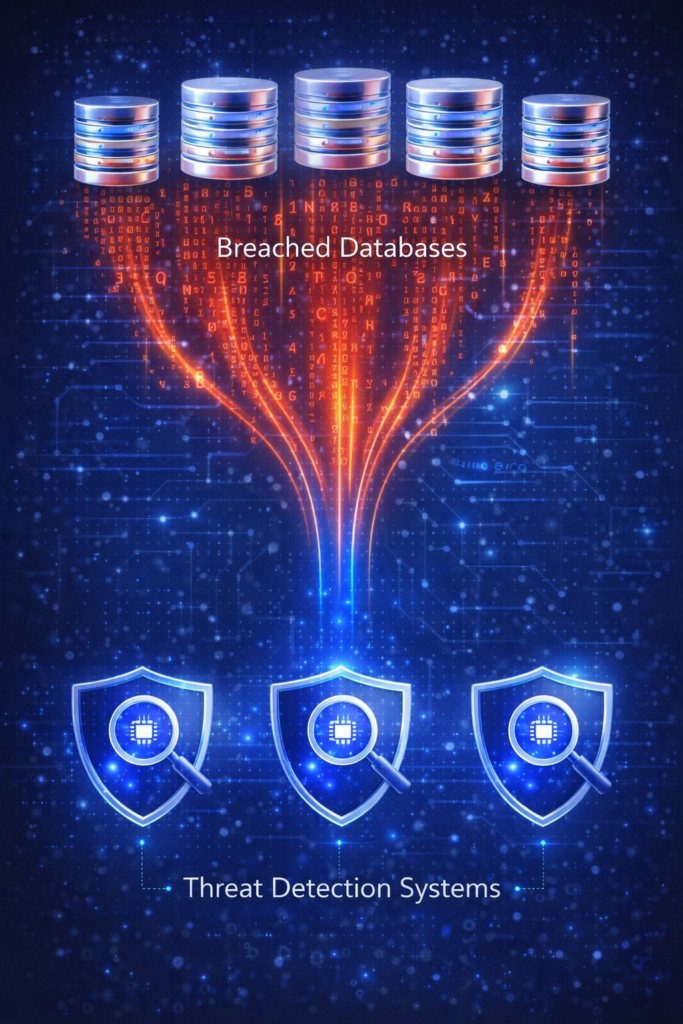 Aura vs Identity Guard: Breached data flows into detection systems