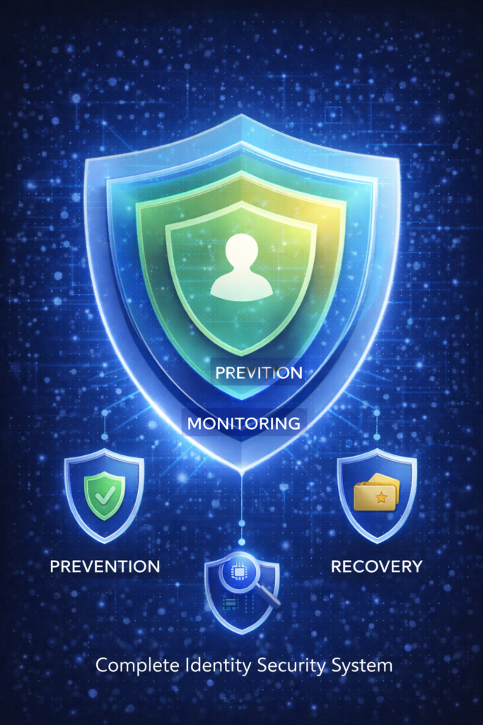 Aura vs Identity Guard: Complete identity security system diagram