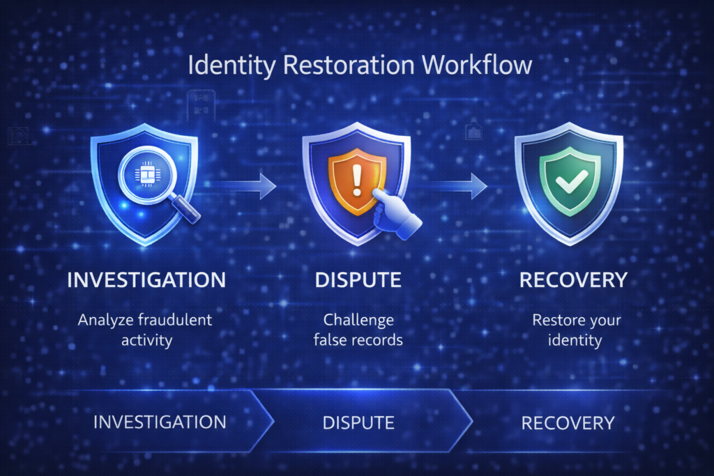 Aura vs Identity Guard: Identity restoration workflow process