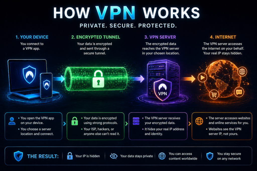is NordVPN worth it: How VPN works: secure your data