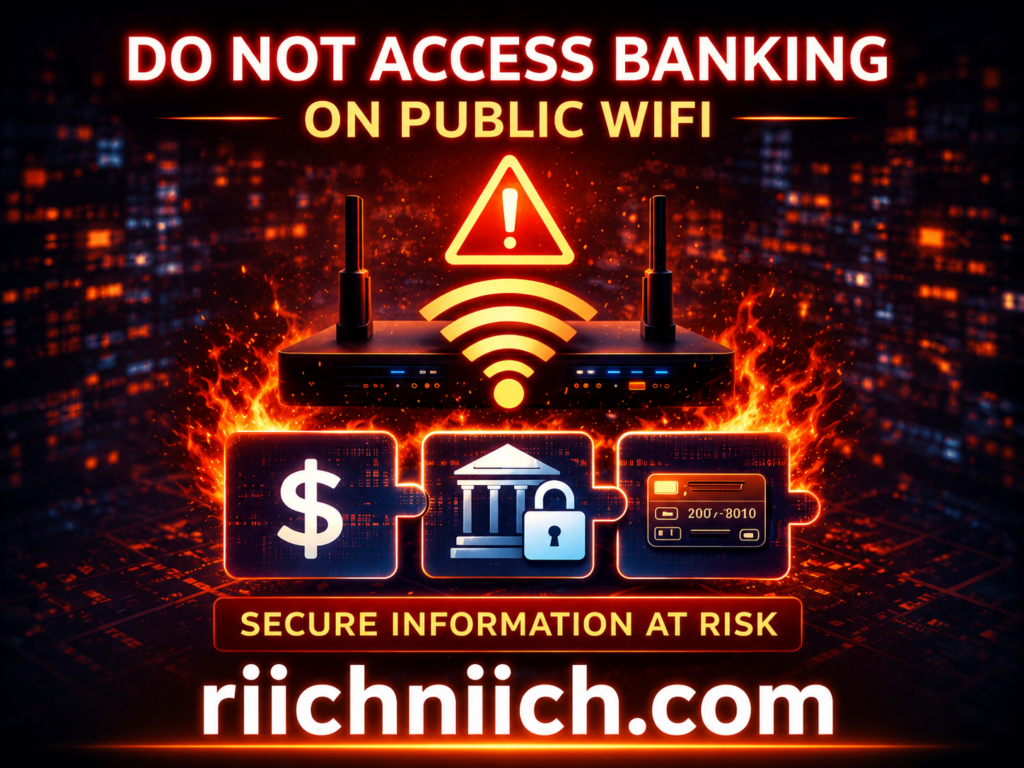 public WiFi dangers: Do not access banking on public Wi-Fi