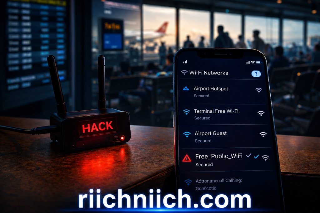 public WiFi dangers: Wi-Fi risk at the airport lounge