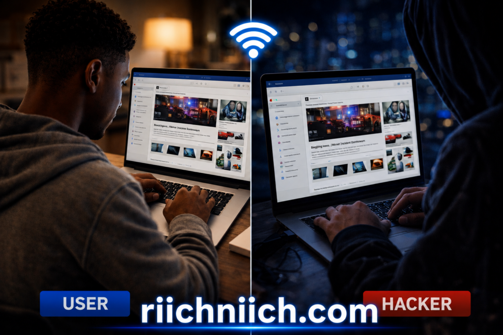 public WiFi dangers: User vs hacker: the digital divide
