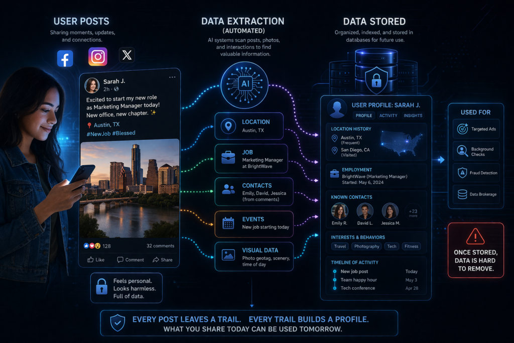 how to remove your personal information from the internet: Data extraction and storage in action