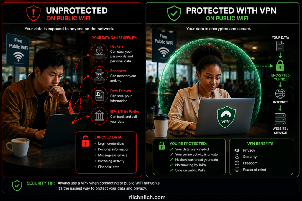 best VPN for privacy: VPNs: Protect your data on public WiFi