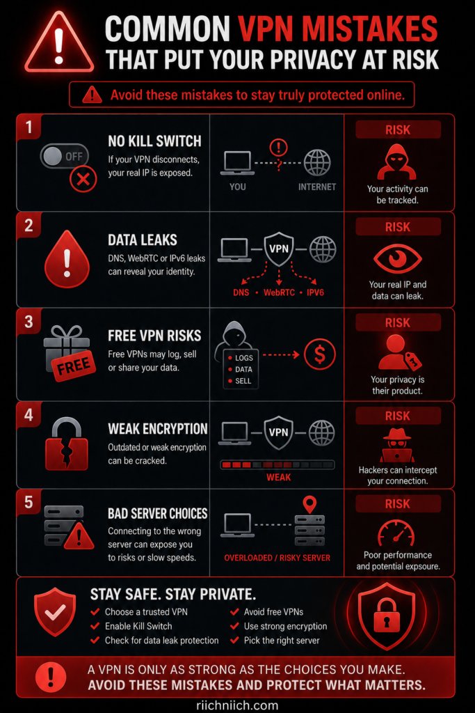 best VPN for privacy: Common VPN mistakes to avoid