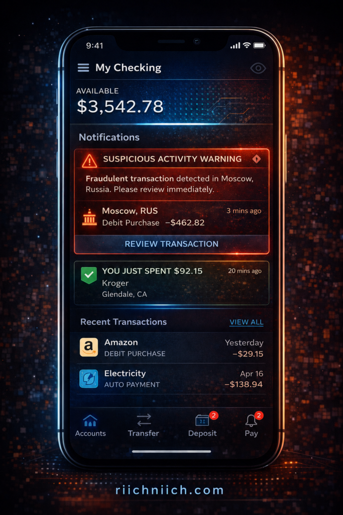 Cybersecurity Tips Everyone Should Know: Suspicious activity alert on banking app