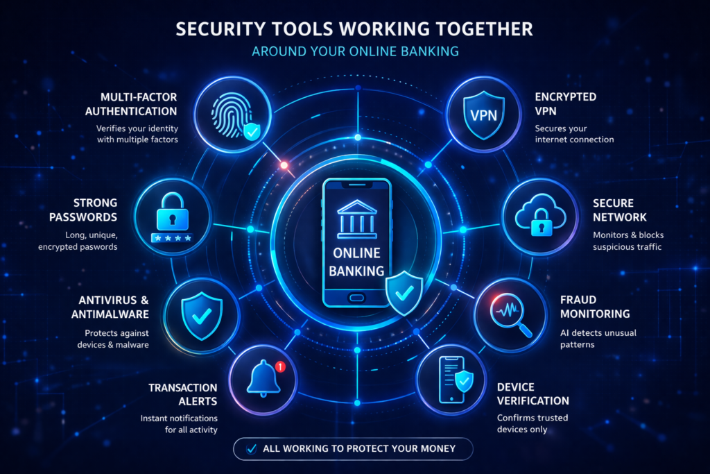 Is Mobile Banking Safe: Cybersecurity tools for online banking protection