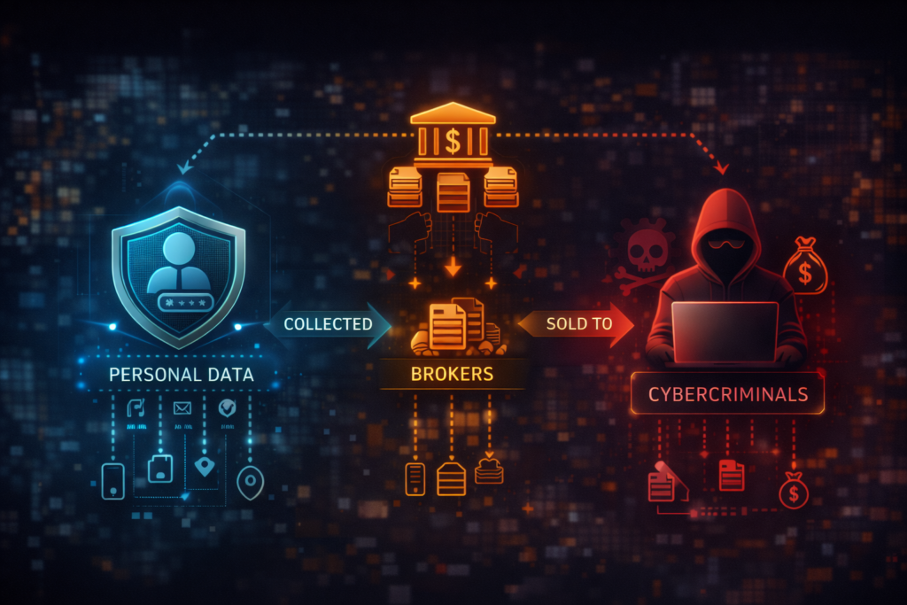 Cybersecurity Tips Everyone Should Know: Data flow through brokers to cybercriminals