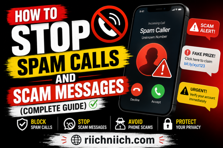How to Stop Spam Calls and Scam Messages (Complete Guide)
