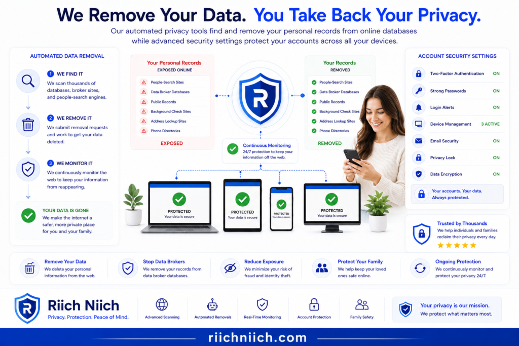 how your personal data ends up online: Data removal and privacy protection dashboard