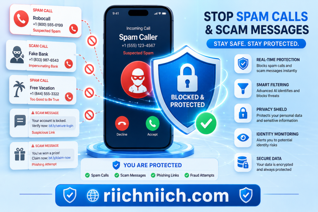 how to stop spam calls and scam messages: Block spam calls and scam messages