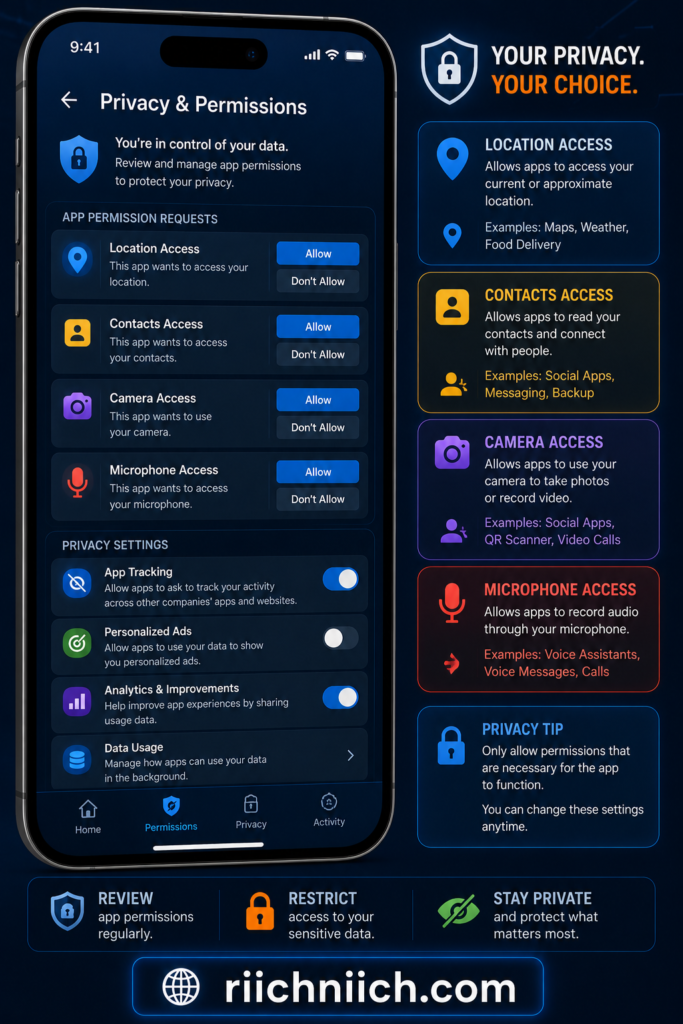 how data brokers get your information: Privacy management phone UI mockup