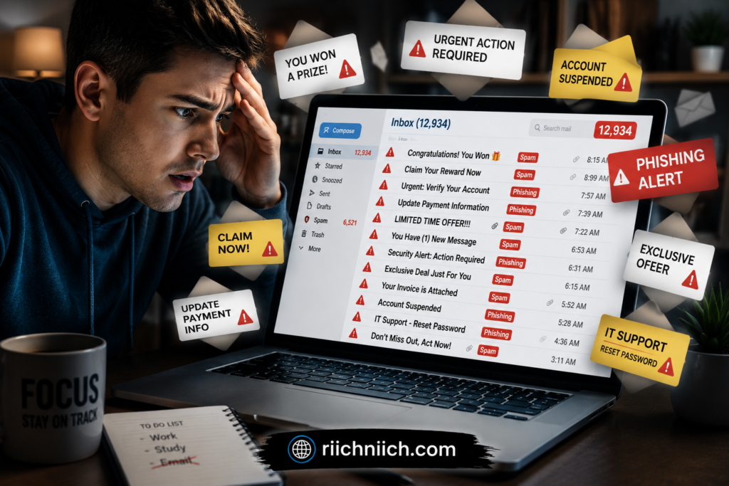 how hackers get your email address: Overwhelmed by email chaos