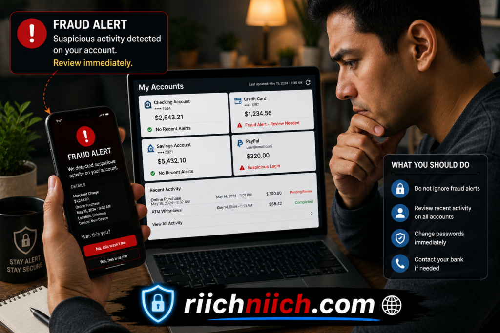 what happens after a data breach: Fraud alert at workdesk