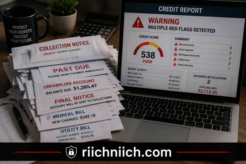 how to know if someone stole your identity: Financial stress and urgent warnings
