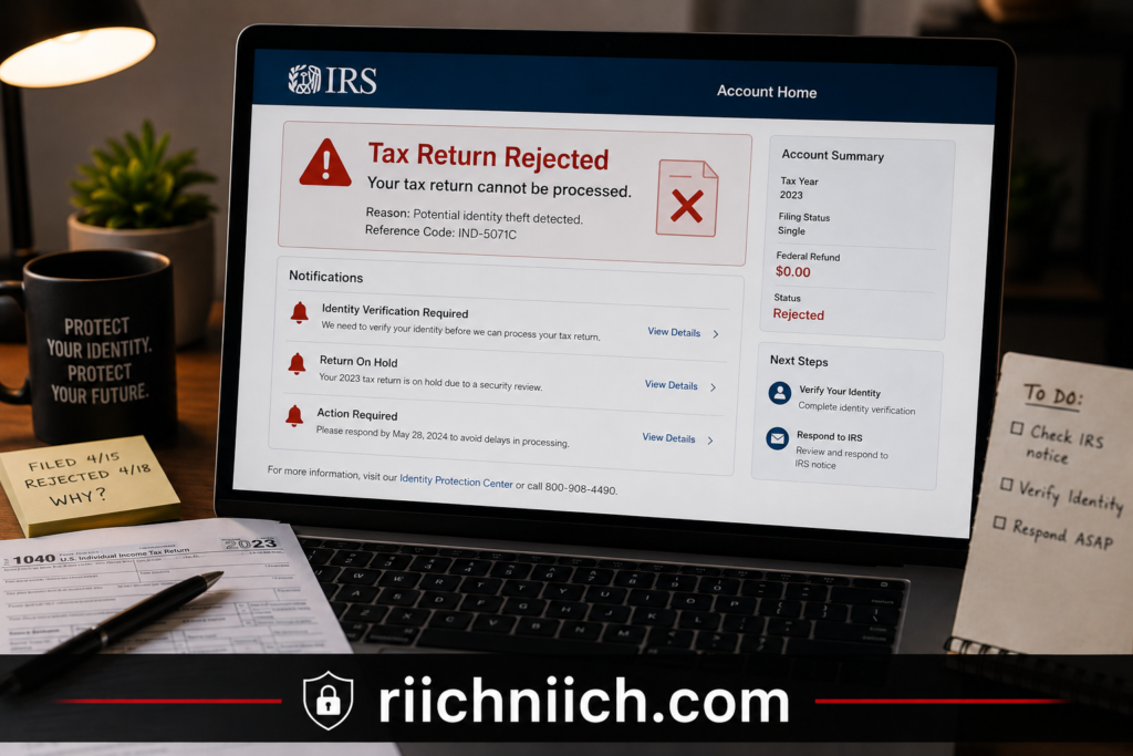how to know if someone stole your identity: Tax return alert and identity protection