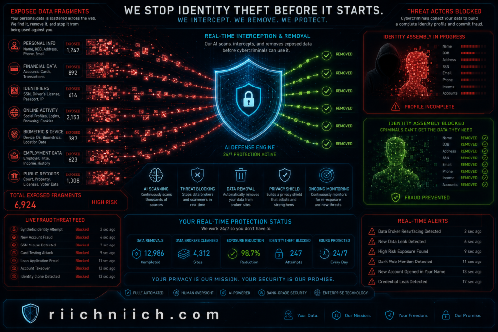best data removal services: Cybersecurity dashboard in action
