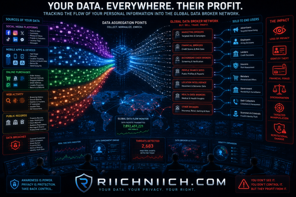 what is a data broker: Global data flow and privacy threats