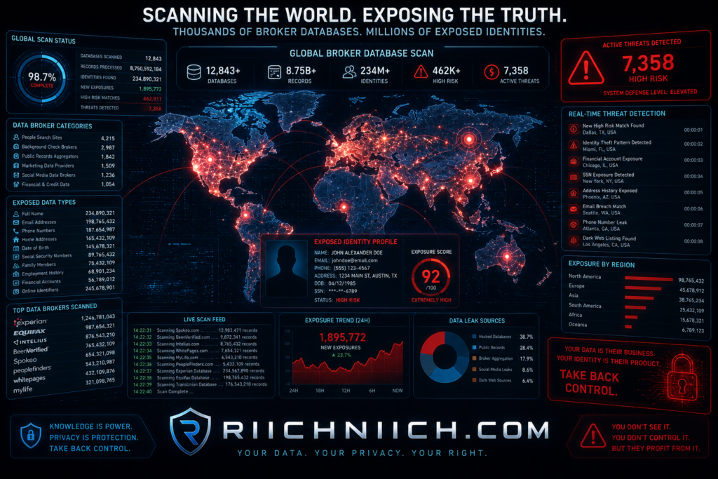 what is a data broker: Global threat intelligence dashboard