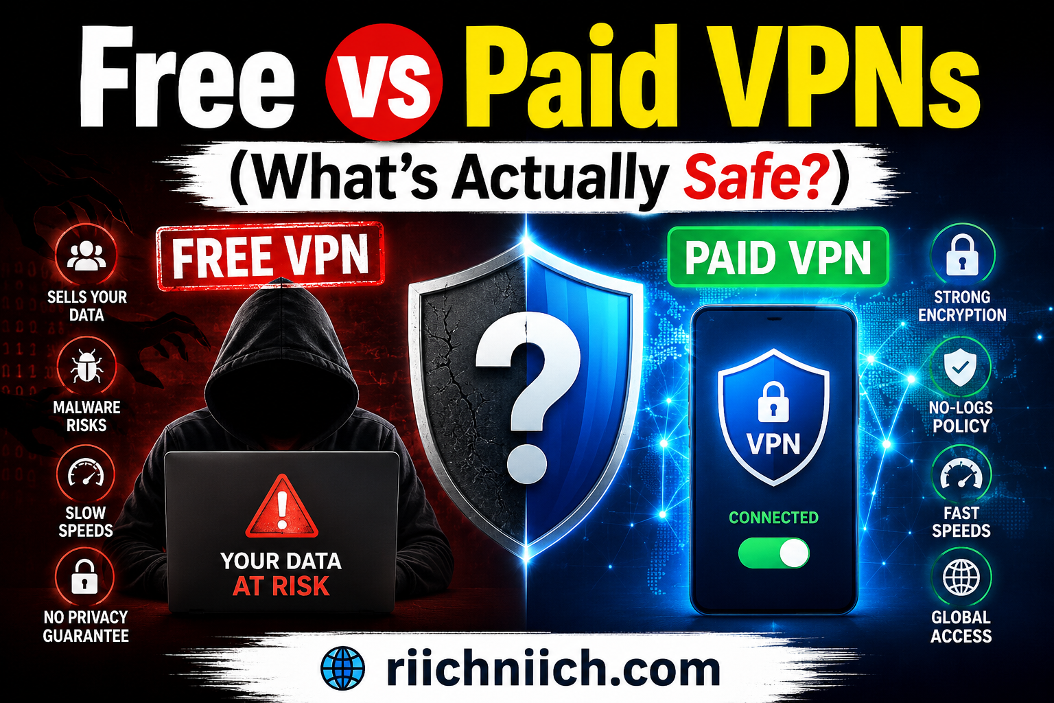 You are currently viewing Free vs Paid VPNs (What’s Actually Safe?)