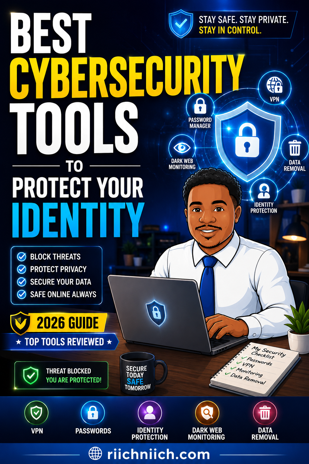 Best Cybersecurity Tools to Protect Your Identity (2026 Guide)