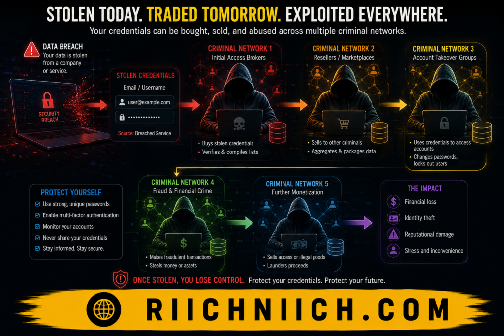 how phishing scams work: Data breach and cybercrime infographic