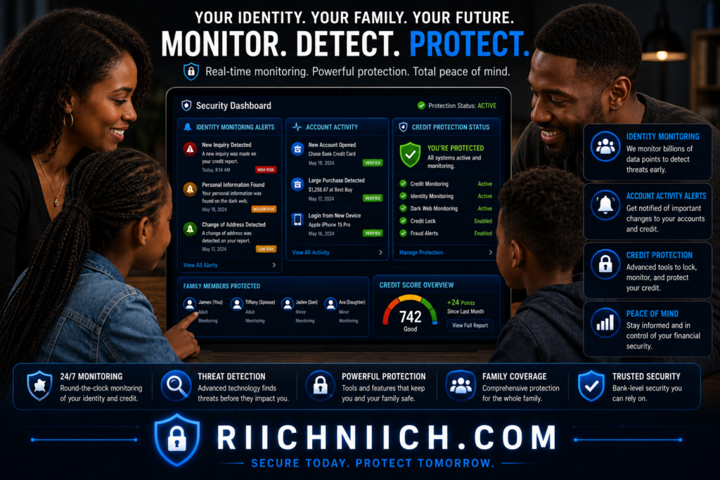 how to freeze your credit after identity theft: Family cybersecurity protection dashboard promotion