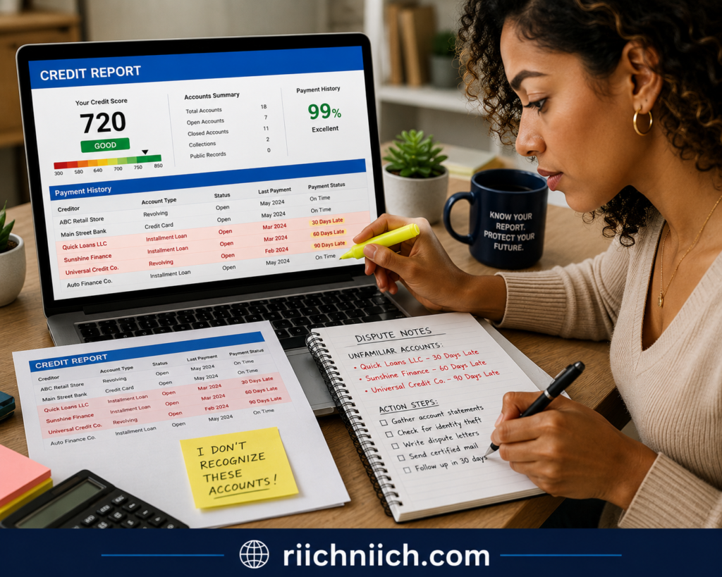 how to check your credit report for signs of identity theft: Reviewing credit report and plan