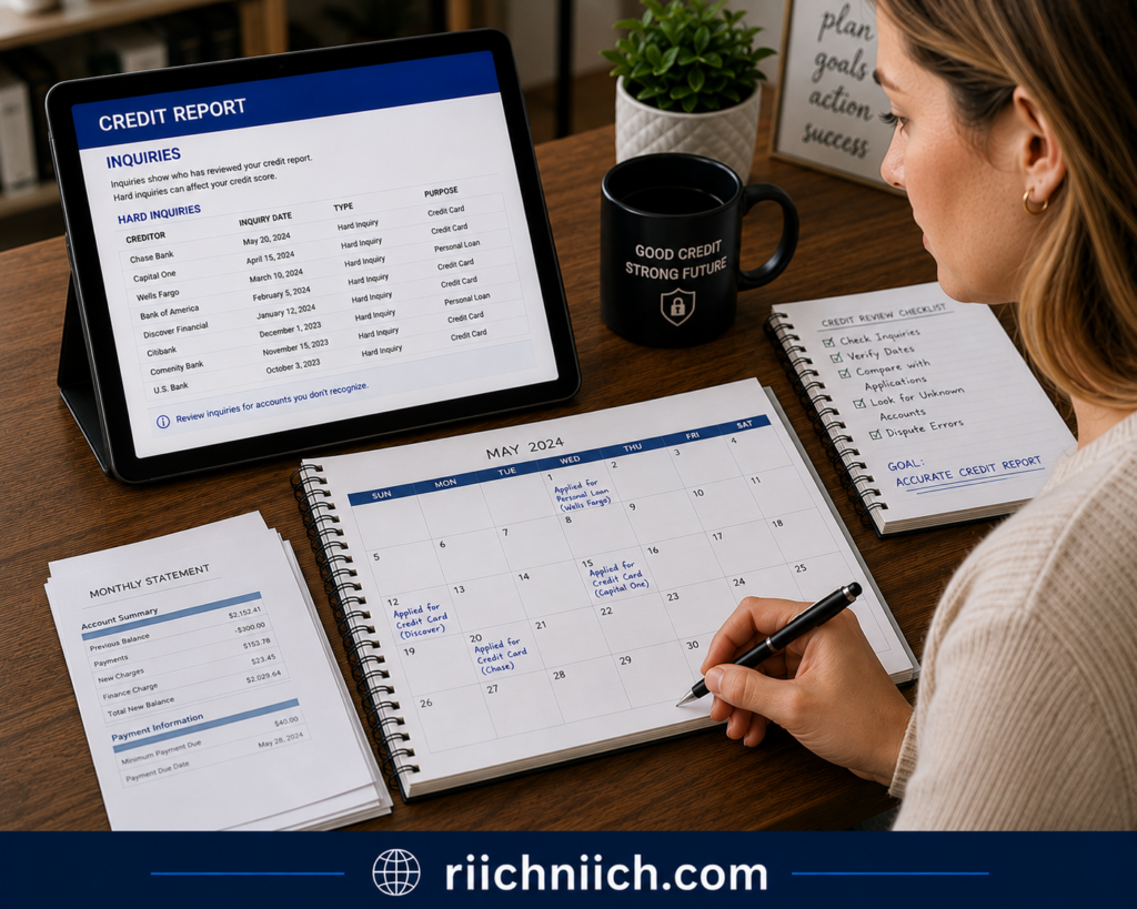 how to check your credit report for signs of identity theft: Credit planning and review workspace