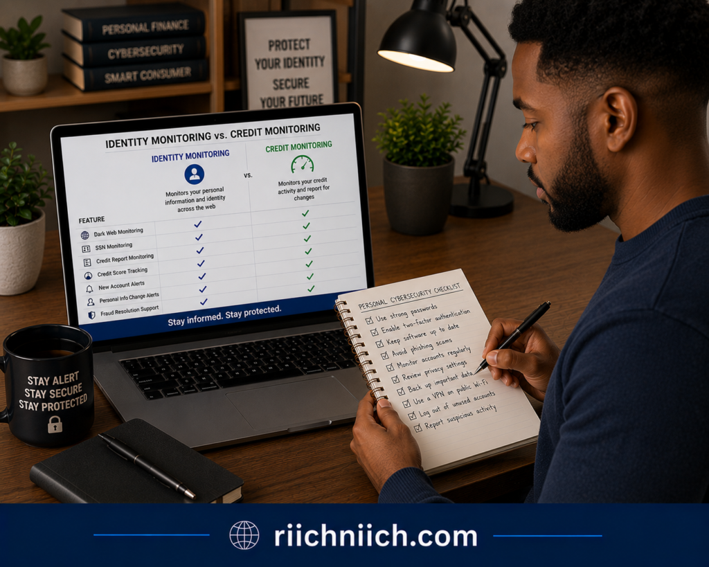 how to check your credit report for signs of identity theft: Cybersecurity focus in a modern workspace
