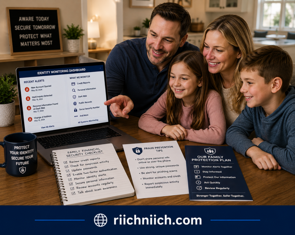 how to check your credit report for signs of identity theft: Family securing their future together