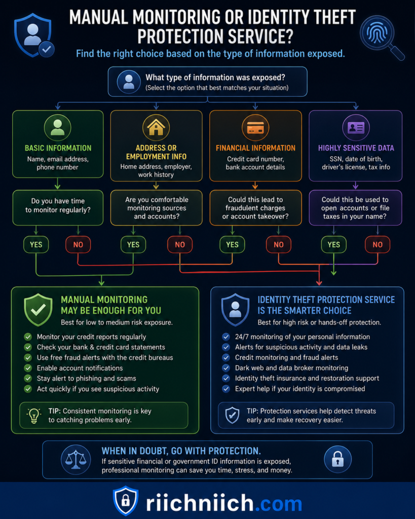 what to do after a data breach: Manual vs. protection: choose wisely