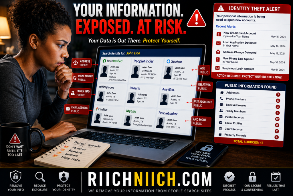 how to remove yourself from people search sites: Data privacy at risk warning