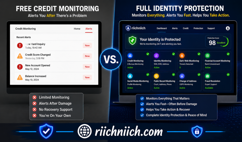 is identity theft protection worth it: Comparing credit monitoring and protection