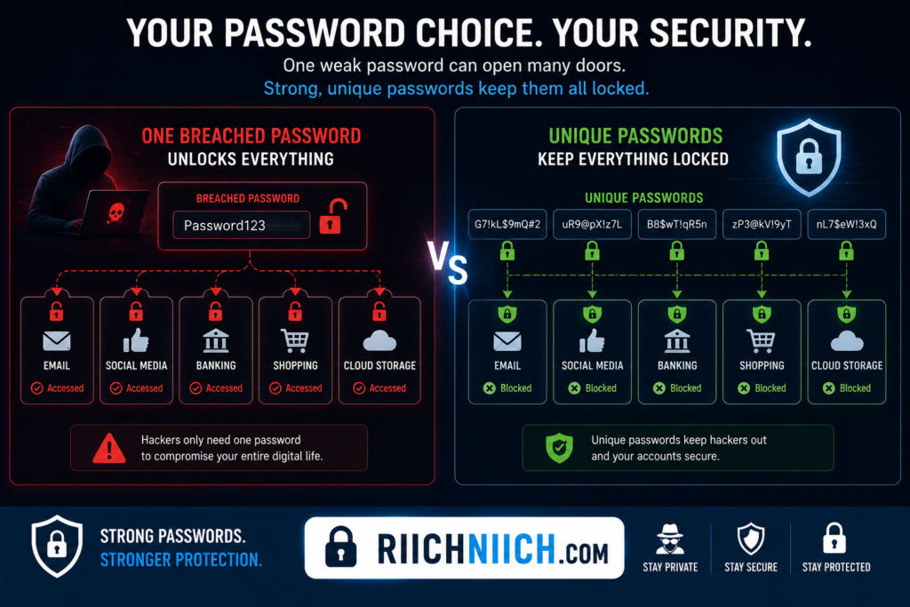 how to stay anonymous online: Your password choice, your security