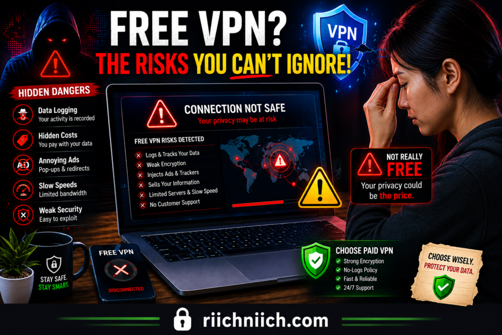 free vs paid VPN: Free VPN risks: Stay safe online