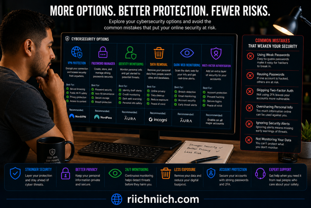best cybersecurity tools: Cybersecurity dashboard in a modern workspace