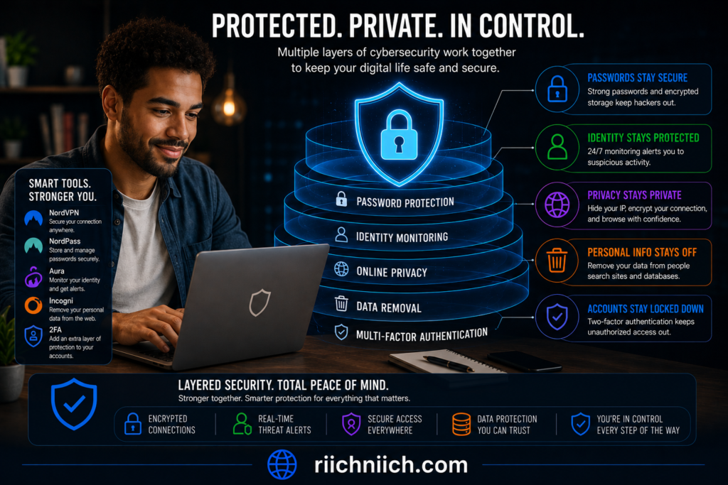 best cybersecurity tools: Cybersecurity in action: stay secure, stay private