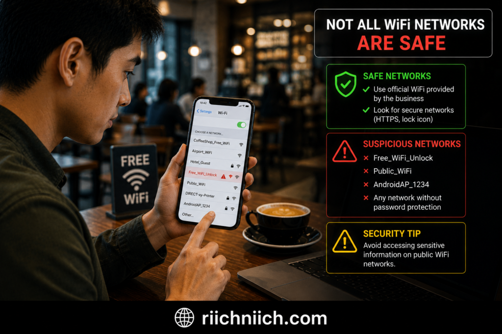 is public WiFi safe for banking: Cafe WiFi safety tips for travelers