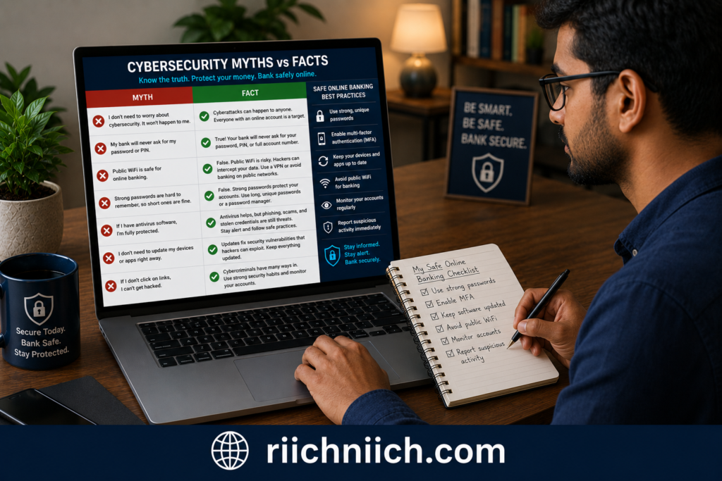 is public WiFi safe for banking: Cybersecurity myths and facts explained