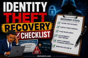 Read more about the article Identity Theft Recovery Checklist (Step-by-Step Guide)