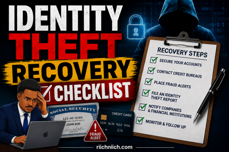 Identity Theft Recovery Checklist (Step-by-Step Guide)