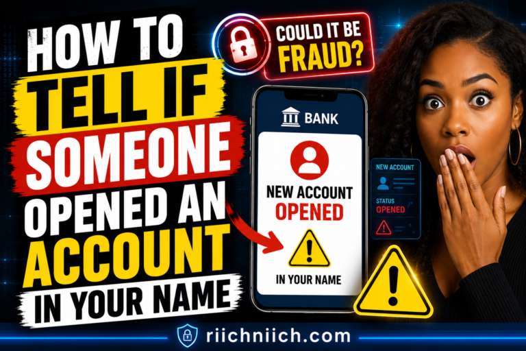 How To Tell If Someone Opened An Account In Your Name