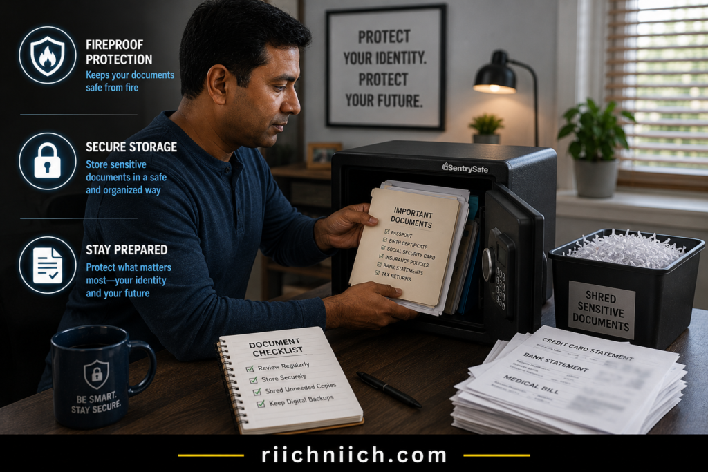 how to stop identity theft before it happens: Organizing important documents securely