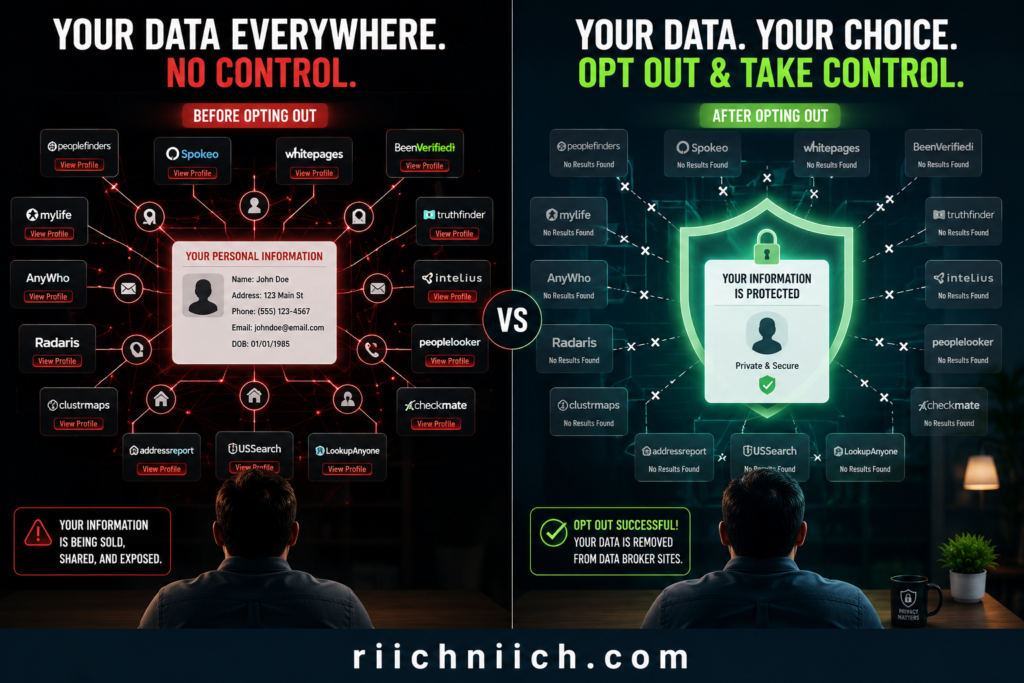 how to opt out of data brokers: Before and after data privacy protection