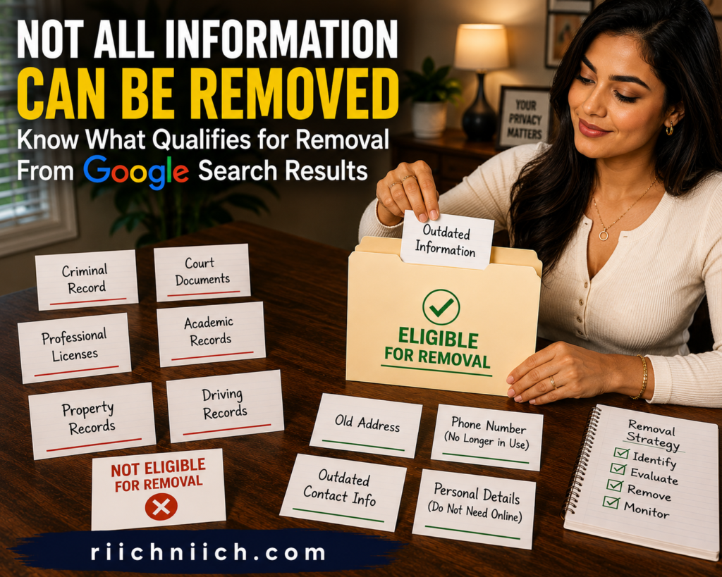 how to remove your information from Google search results: Not all information can be removed