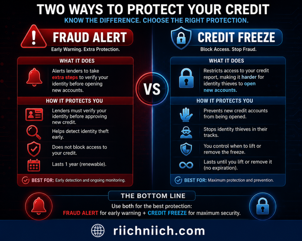 how to tell if someone opened an account in your name: Two ways to protect your credit