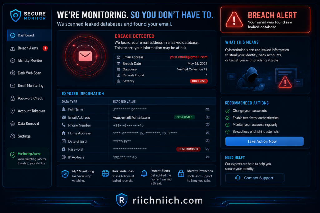 why am I getting so many spam emails: Breach alert: your email compromised
