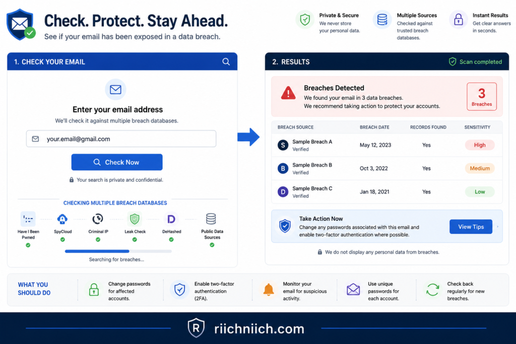 why am I getting so many spam emails: Check your email for breaches